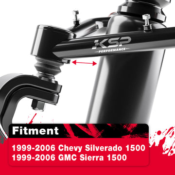 Compatible with Silverado Sierra 1500 1999-2006 2-4 inch Control Arm – KSP